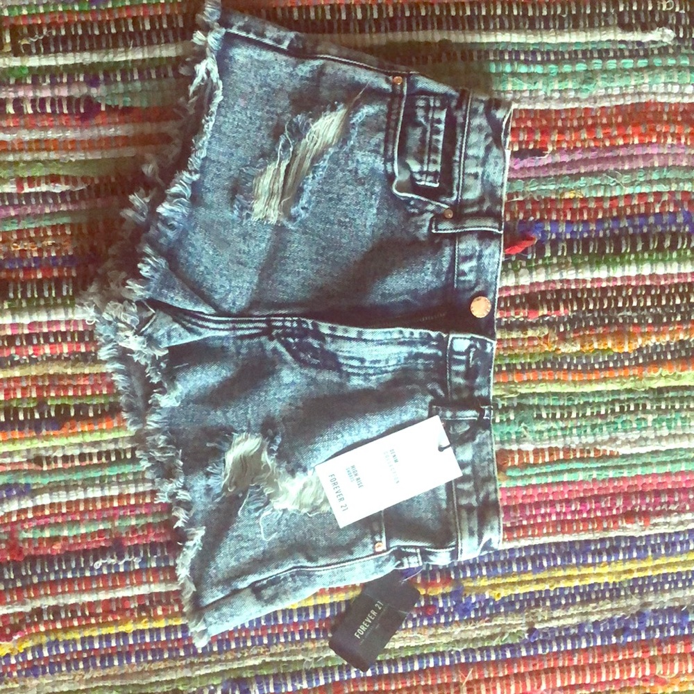 High rise shorts